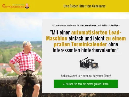 Bild: "Die traditionellen Vertriebsmethoden sind tot", so der bayerische Vertriebsfreak Uwe Rieder
