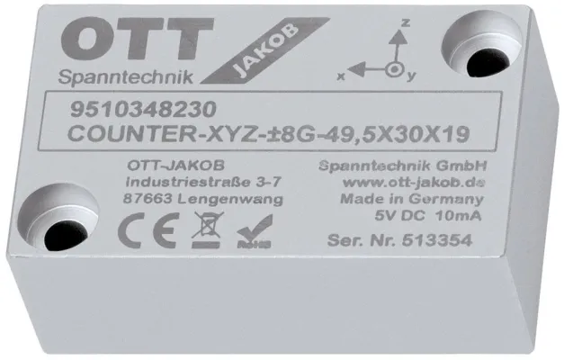 Bild: Autarkes Zählwerk zur Detektion von Hüben in Stanz-Biegeautomaten