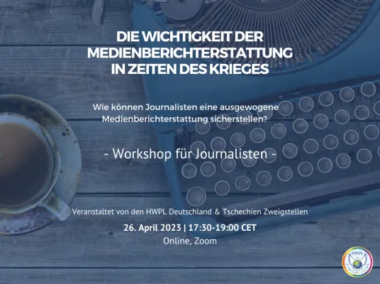 Bild: HWPL Deutschland e.V. organisiert ersten Workshop zum Thema Friedensjournalismus