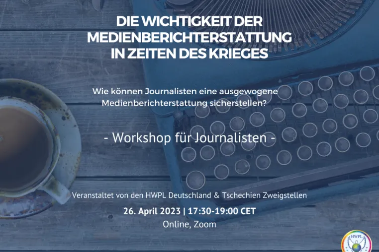 Bild: HWPL Deutschland e.V. organisiert ersten Workshop zum Thema Friedensjournalismus