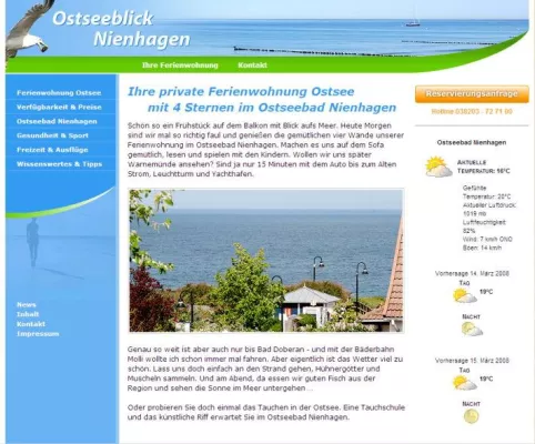 Bild: Übers Internet an die Ostsee mit ostseeblick-nienhagen.de