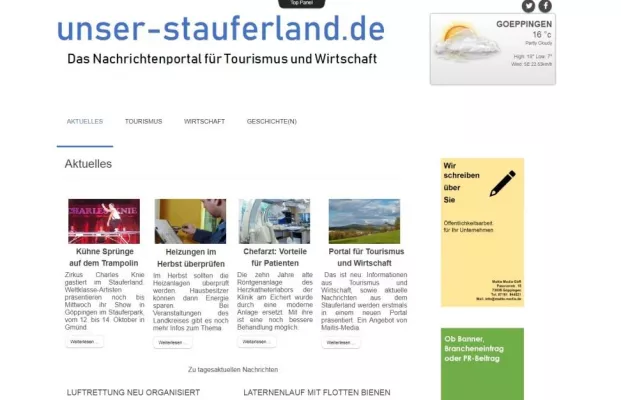 Die Maitis Media GbR will mit dem neuen Nachrichten-Portal unser-Stauferland.de eine Lücke schließen Bild: Die Maitis Media GbR will mit dem neuen Nachrichten-Portal unser-Stauferland.de eine Lücke schließen