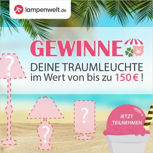 Bild: Lampenwelt.de startet Facebook-Sommer-Gewinnspiel - Traumleuchten im Wert von bis zu 150 Euro zu gewinnen