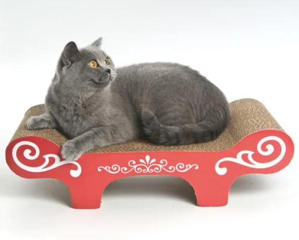 Bild: Katzen lieben Pappe - Moderne Kratzmöbel aus Karton