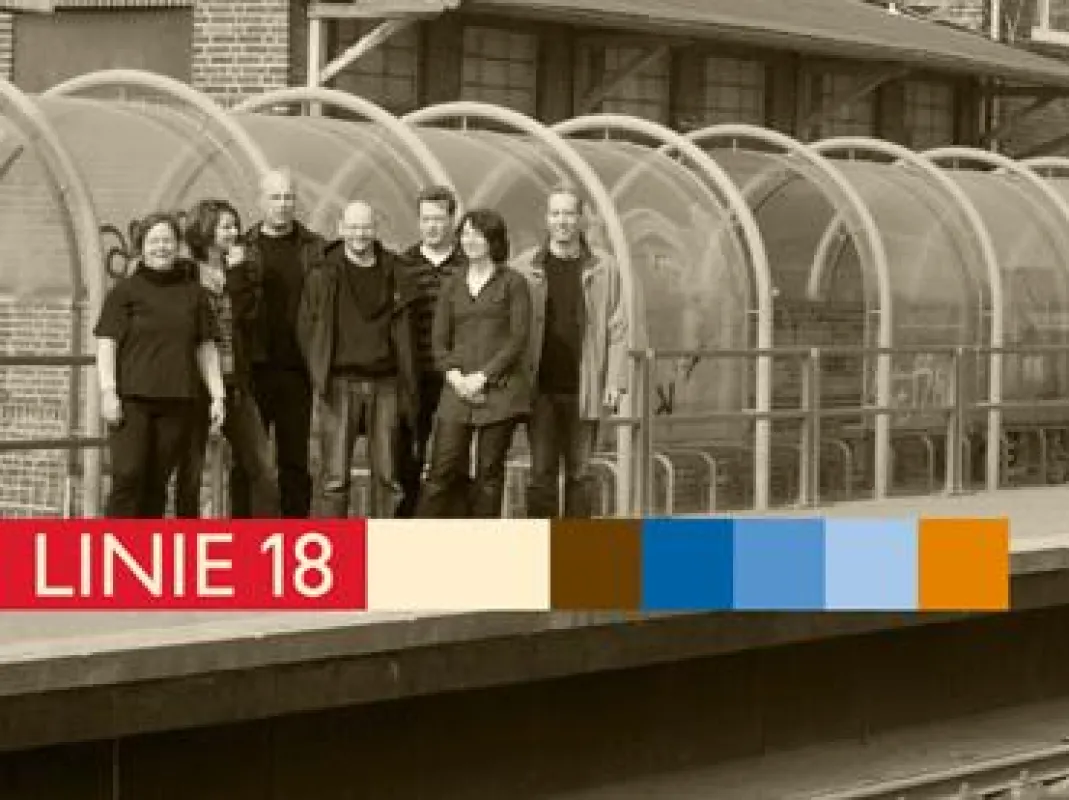 Bereit zur Abfahrt: die Mitglieder von Linie 18.