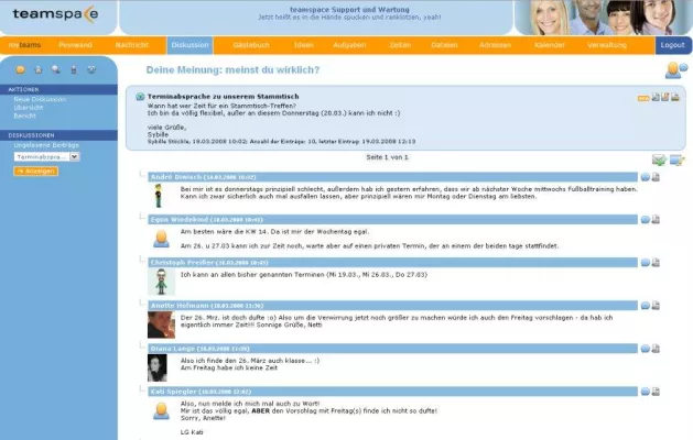 Bild: Groupware teamspace auf Erfolgskurs