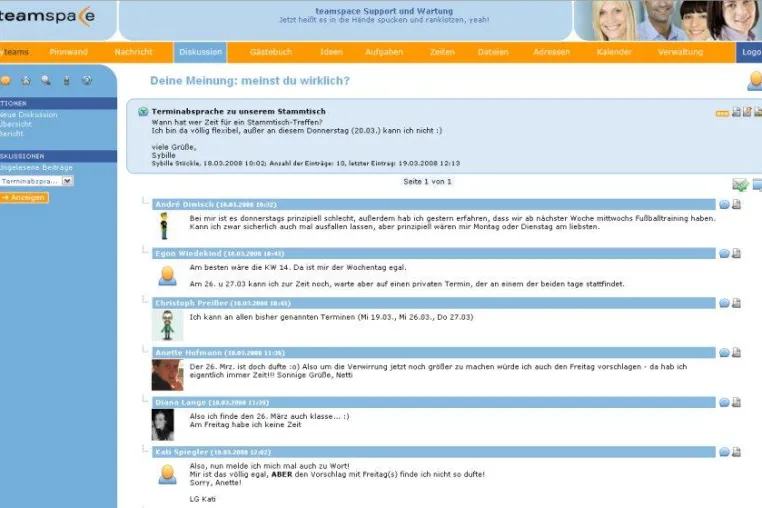 Bild: Groupware teamspace auf Erfolgskurs