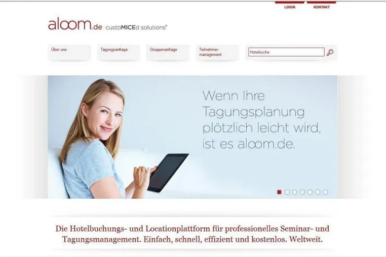 Online Teilnehmermanagement zum Festpreis – aloomtms.de. Bild: Online Teilnehmermanagement zum Festpreis – aloomtms.de.