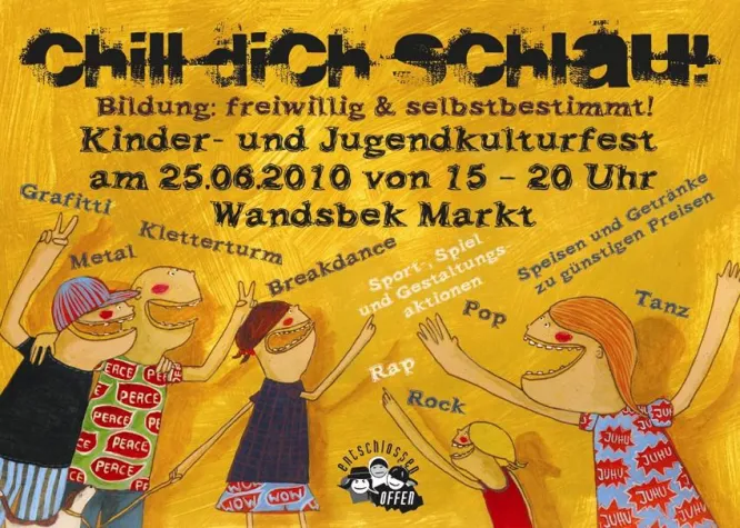 Bild: Zum vierten Mal in Wandsbek: Chill dich schlau! Bildung: freiwillig & selbstbestimmt