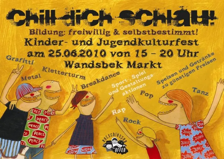 Bild: Zum vierten Mal in Wandsbek: Chill dich schlau! Bildung: freiwillig & selbstbestimmt