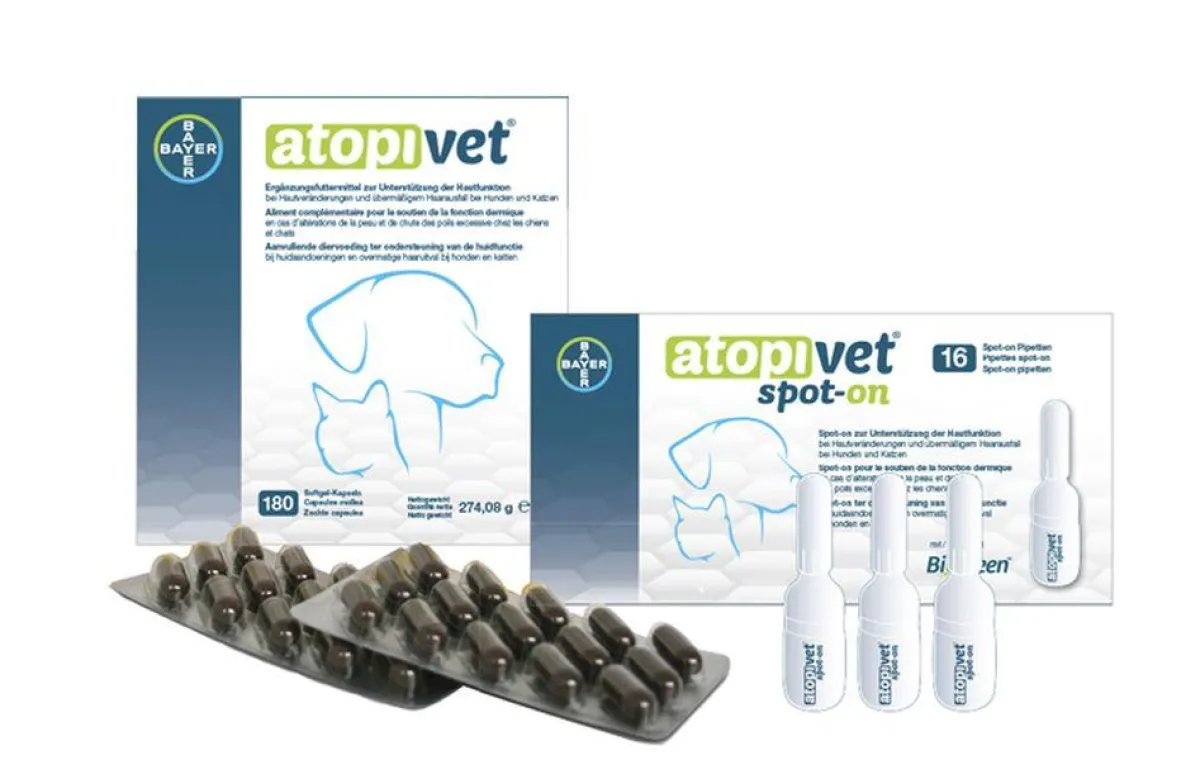 Das neue Atopivet® von Bayer bietet eine gezielte Hautpflege von innen und außen