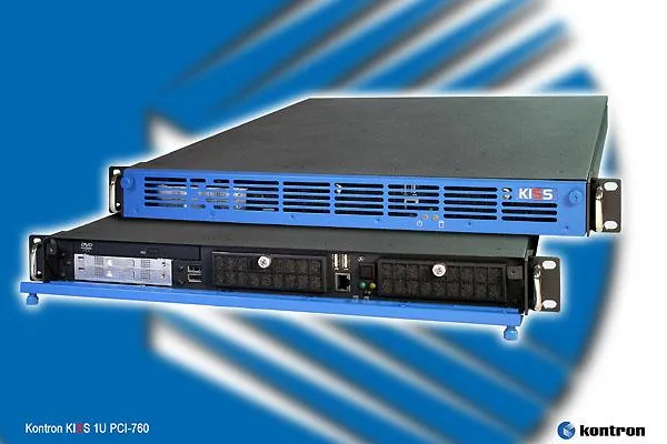 Bild: Kontron KISS 1U PCI-760 - Ultra flache 1HE Industrieserver mit Intel Quadcore Prozessoren
