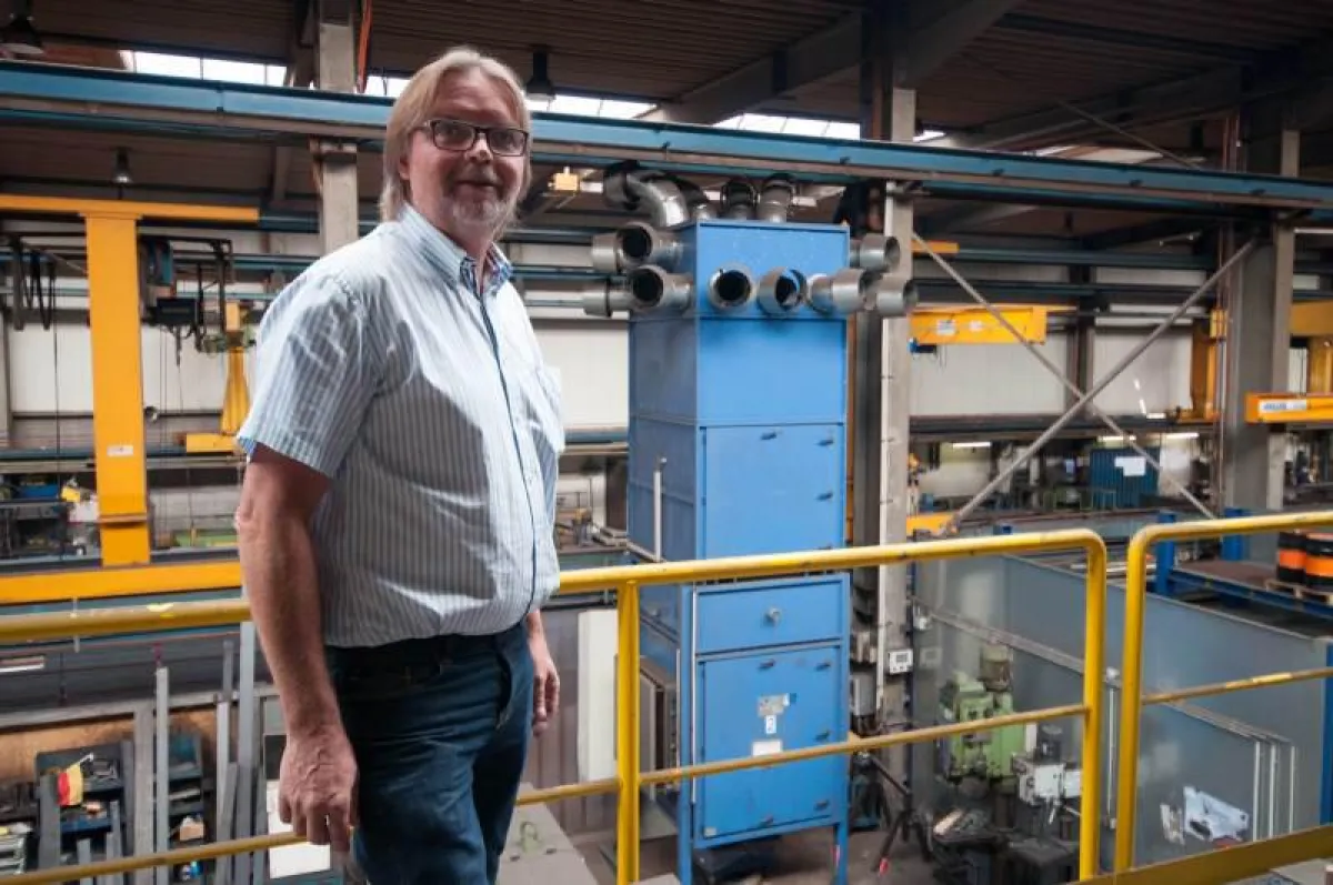 Heinz-Geert Peters setzt auf die AIRTECH, wenn es um die Reinhaltung der Hallenluft geht.