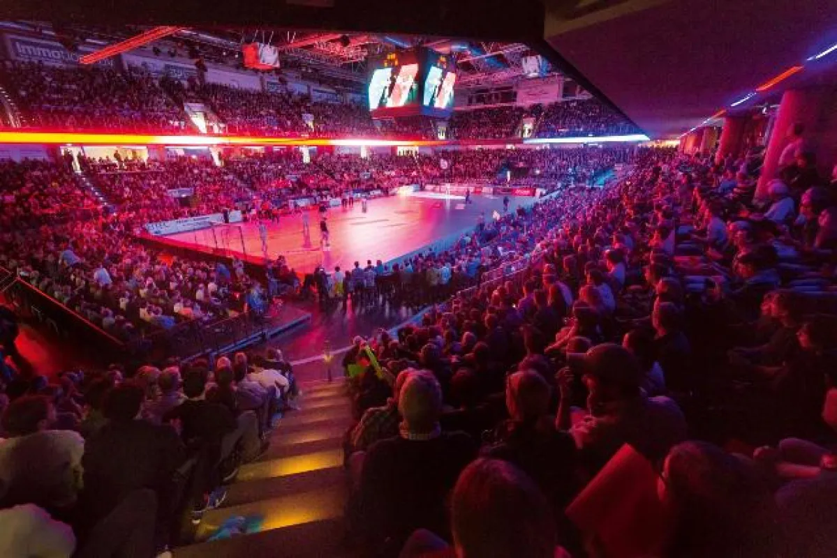 (Foto: hl-studios, Erlangen) HC Erlangen: Handball-Bundesliga in der Arena Nürnberger Versicherung