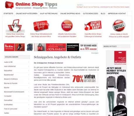 Bild: Schnäppchen-Strategie für das Internet