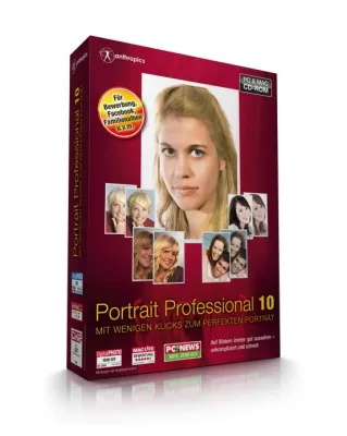 Bild: Portrait Professional 10 Deutsch – Noch detaillierter und einfacher Porträts optimieren