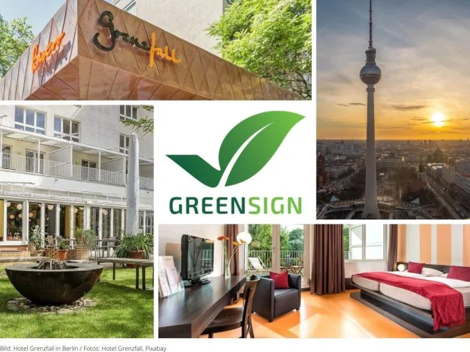 Bild: Nachhaltigkeit & Menschlichkeit überwinden jede Grenze – Hotel Grenzfall in Berlin erhält das GreenSign Siegel