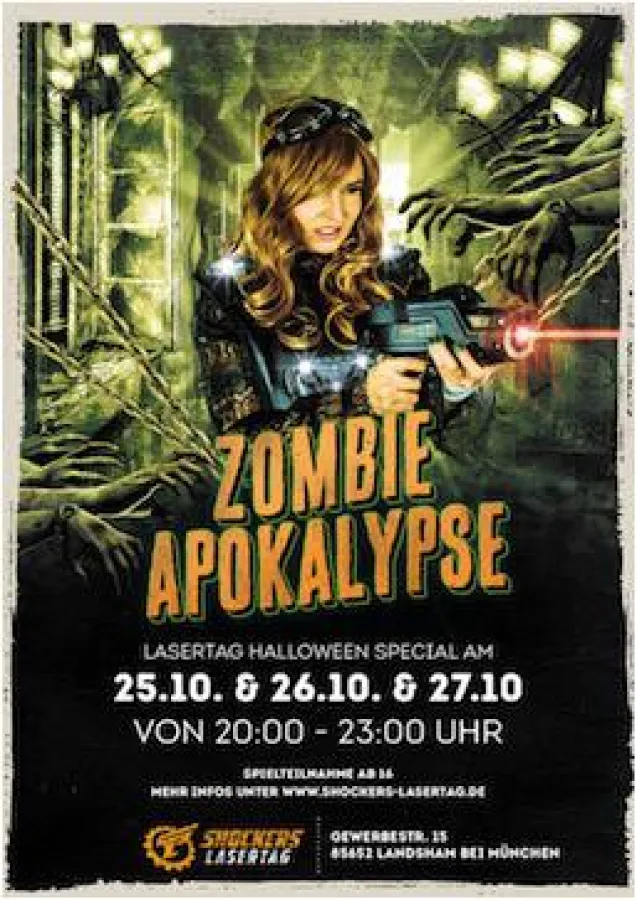 Lasertag-Spielen in Landsham bei München mit Halloween Special