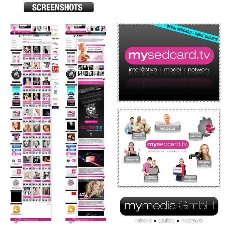 Seriöses Hochglanz-Auftreten und eine Datenbank mit knapp 10.000 Models: mysedcard.tv unabhängiges Netzwerk für Models, Fotografen, Agenturen, Locations und Auftraggeber.
