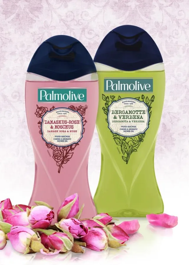 Die neuen Palmolive Pflegeduschen im Nostalgie-Design