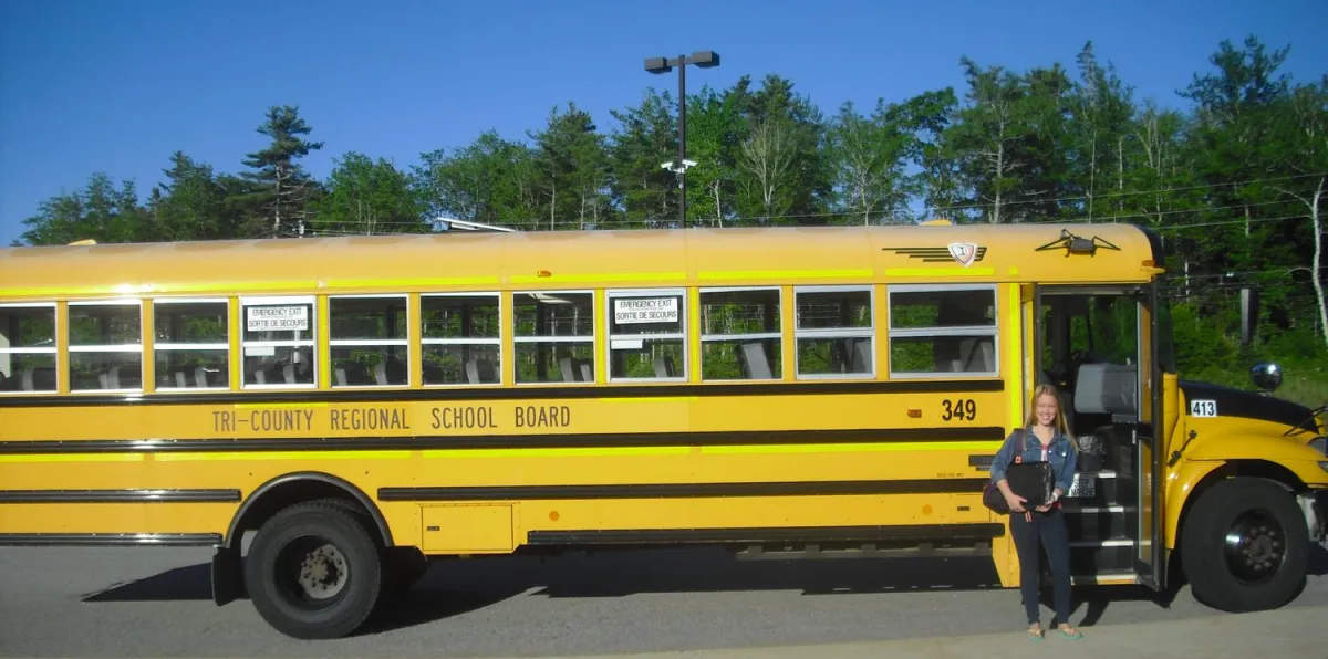 Der Schulbus: typisch für die High School in den USA und Kanada (Foto: Stiftung Völkerverständigung)