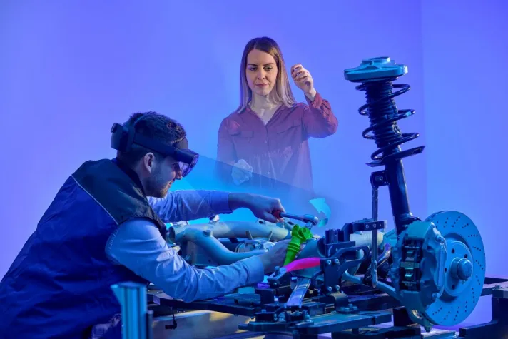 KI-basierte Software zur Montageunterstützung und Qualitätskontrolle des Fraunhofer IGD Bild: KI-basierte Software zur Montageunterstützung und Qualitätskontrolle des Fraunhofer IGD