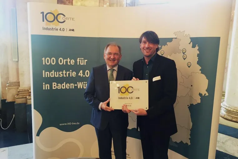 digital worx erhält Auszeichnung im Wettbewerb '100 Orte für Industrie 4.0 in Baden-Württemberg' Bild: digital worx erhält Auszeichnung im Wettbewerb '100 Orte für Industrie 4.0 in Baden-Württemberg'