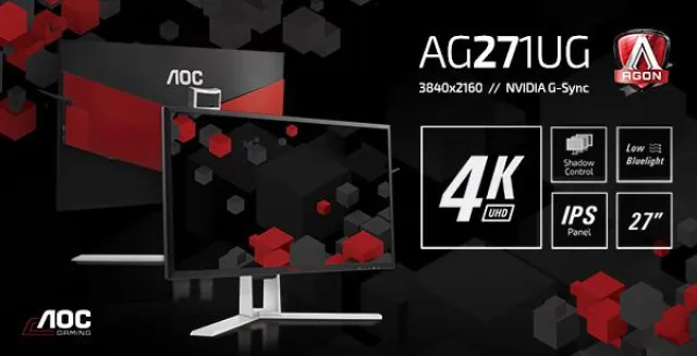 Bild: High-End-Gaming: AOC AGON Monitor mit 4K-IPS-Display und NVIDIA G-SYNC