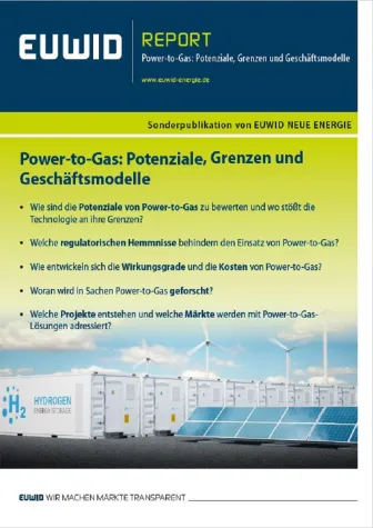 Bild: EUWID Report & Dossier „Power-to-Gas: Potenziale, Grenzen und Geschäftsmodelle“