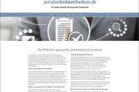 Bild: juristischedatenbanken.de: Die neue Fachinfo-Website zur Wahl der passenden juristischen Datenbanken