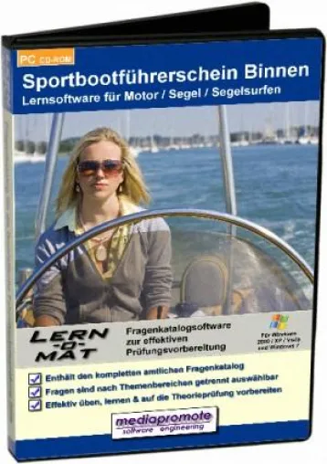 Bild: Lernsoftware für die theoretische Sportbootführerschein-Prüfung Binnen