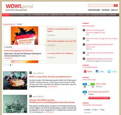 Bild: Das Zuhause der Wohnungswirtschaft im Netz