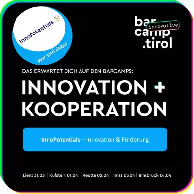 InnoPotentials bei Tiroler Innovationswoche 2025 Bild: InnoPotentials bei Tiroler Innovationswoche 2025
