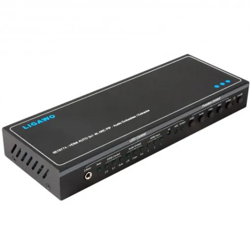 2-in-1: Ligawo präsentiert einen hochwertigen 3x1 Switch mit integriertem Audio Embedder Bild: 2-in-1: Ligawo präsentiert einen hochwertigen 3x1 Switch mit integriertem Audio Embedder