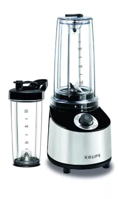 Bild: Luft raus, Power rein: Der neue Krups Freshboost Vakuum Standmixer to go bewahrt Vitamine von Obst und Gemüse