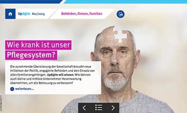 Bild: Problemfall Pflege: Upd@te fragt nach, wo und wie Unternehmen Verantwortung übernehmen können