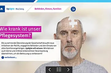 Problemfall Pflege: Upd@te fragt nach, wo und wie Unternehmen Verantwortung übernehmen können Bild: Problemfall Pflege: Upd@te fragt nach, wo und wie Unternehmen Verantwortung übernehmen können