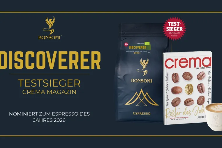 Bild: Nominierung Espresso des Jahres [2026] Testsieger Crema Magazin