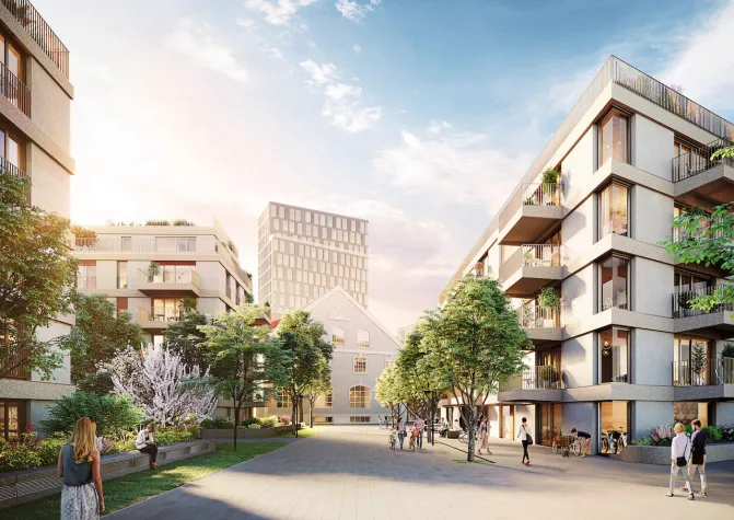 Bild: Frontdoor Mobility:  Münchner Stadtquartier kupa denkt nachhaltige Mobilität mit   