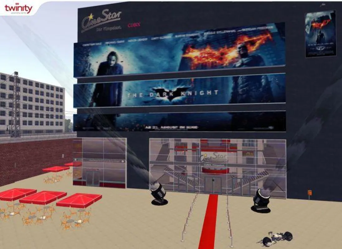 Das virtuelle CineStar CUBIX am Alexanderplatz in Twinity