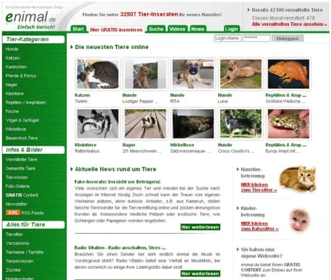 Bild: enimal.de warnt - Betrügerische Nigeria Connection ist zunehmend auch auf Tierportalen aktiv
