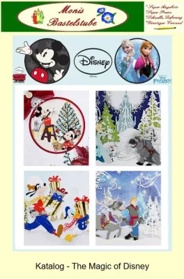 Bild: Magic of Disney. Eiskönigin/Frozen und Mickey Maus als Bastelartikel und Schablonen
