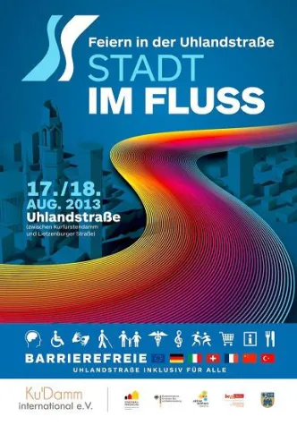 Bild: Stadt im Fluß - 1. Inklusives Straßenfest Uhlandstr.