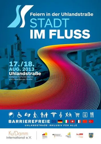 Bild: Stadt im Fluß - 1. Inklusives Straßenfest Uhlandstr.