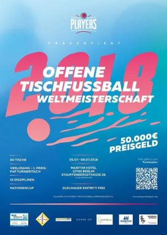 Bild: Tischfußball-Weltmeisterschaft 2018 in Berlin (05.-08.7.)