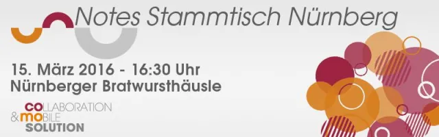 Bild: CoMo Solution aus Nürnberg organisiert Notes Stammtische in Nürnberg und München, erster Termin 15.3.2016