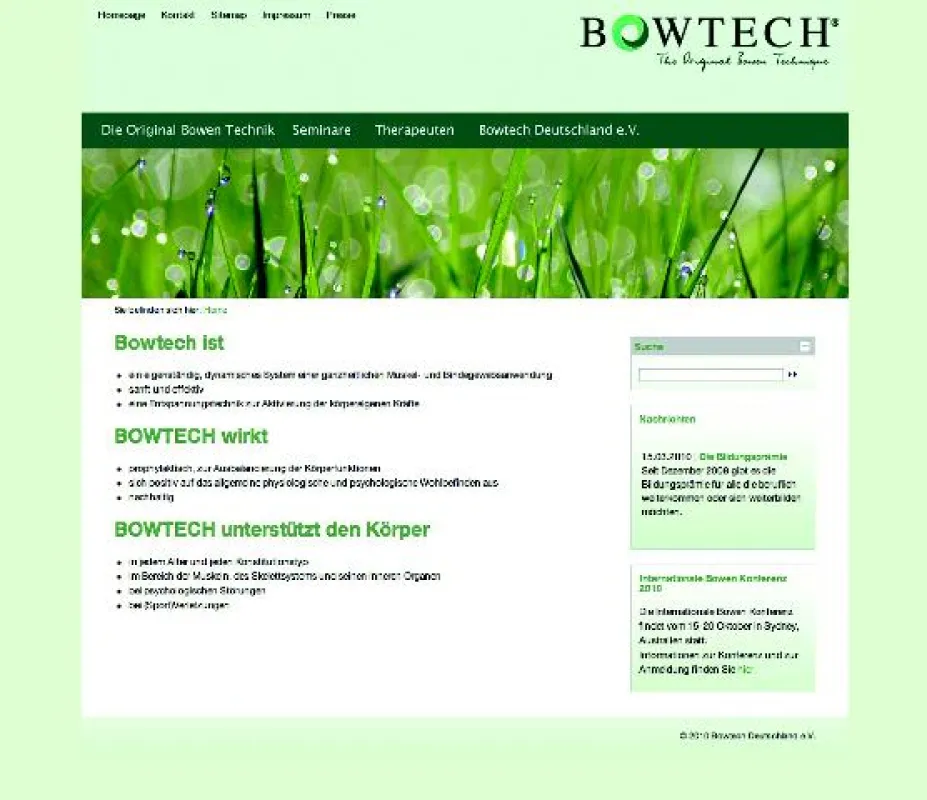 Die neue Website von BOWTECH Deutschland e.V.