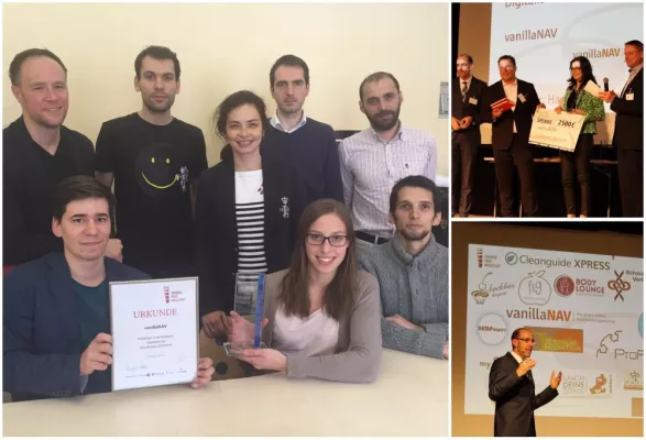 Bild: vanillaNAV Indoor Navigationsystem gewinnt Gründerpreis Ingolstadt 2016