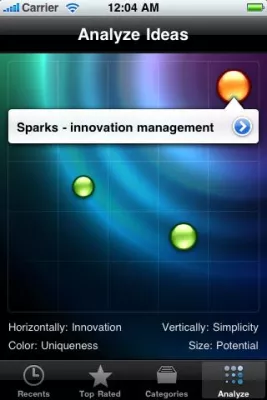 Bild: Mobiles Ideen- und Innovationsmanagement am iPhone