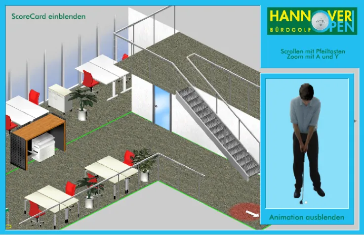 Bild: Bürogolf im Internet - jetzt als Onlinespiel